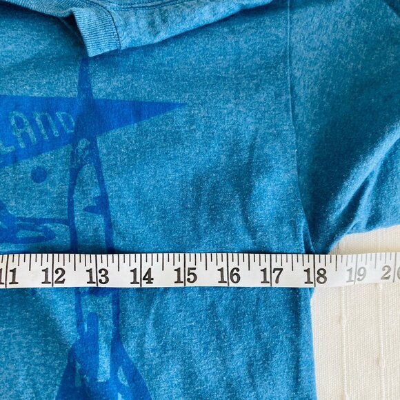 Disneyland Tee Tomorrowland T Shirt Blue Space Astronaut Retro Women’s Sz S - Picture 5 of 7